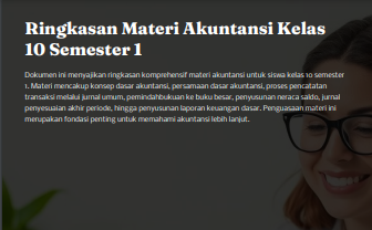 Ringkasan Materi Akutansi Kelas 10 Semester 1